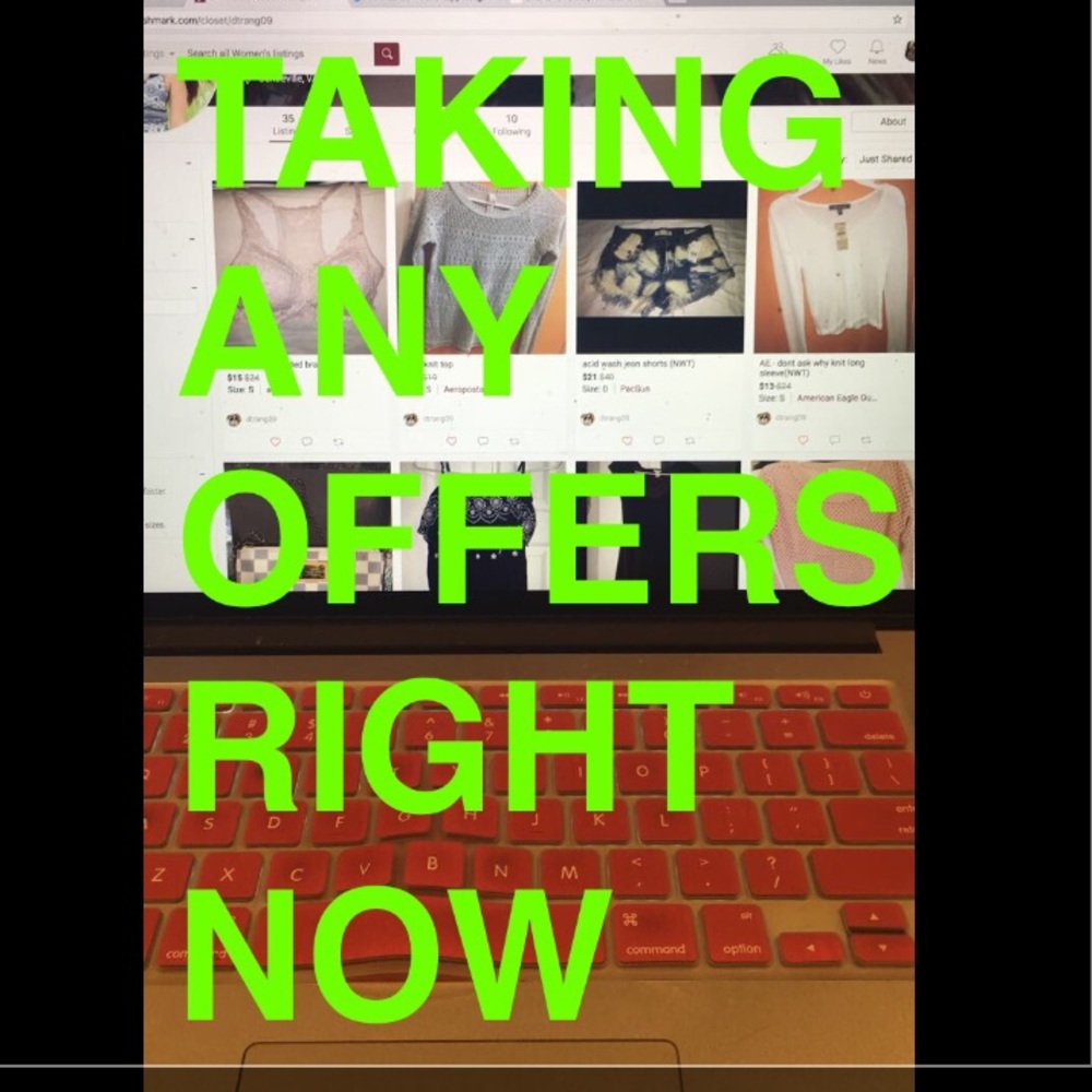 OFFERS ON ANY ITEM