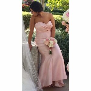 Structured Floor-Length Gown in Petal