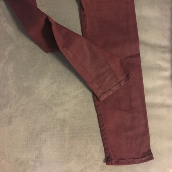 PRICE DROP! 7 for all mankind maroon waxed denim - Picture 4 of 4