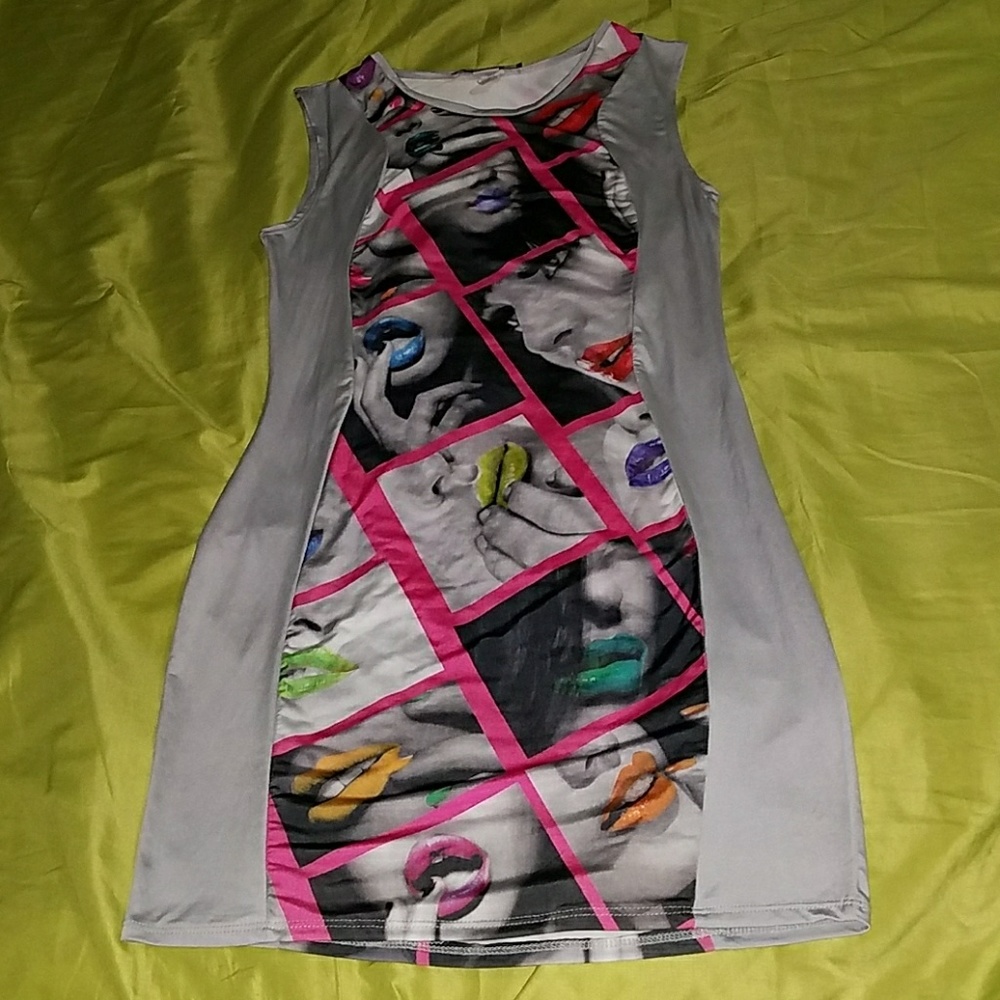 Brand new face expression dress size extra large
