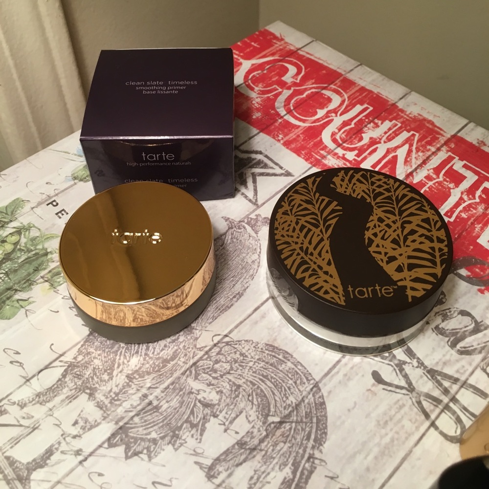Tarte bundle. No box for powder and clay pot