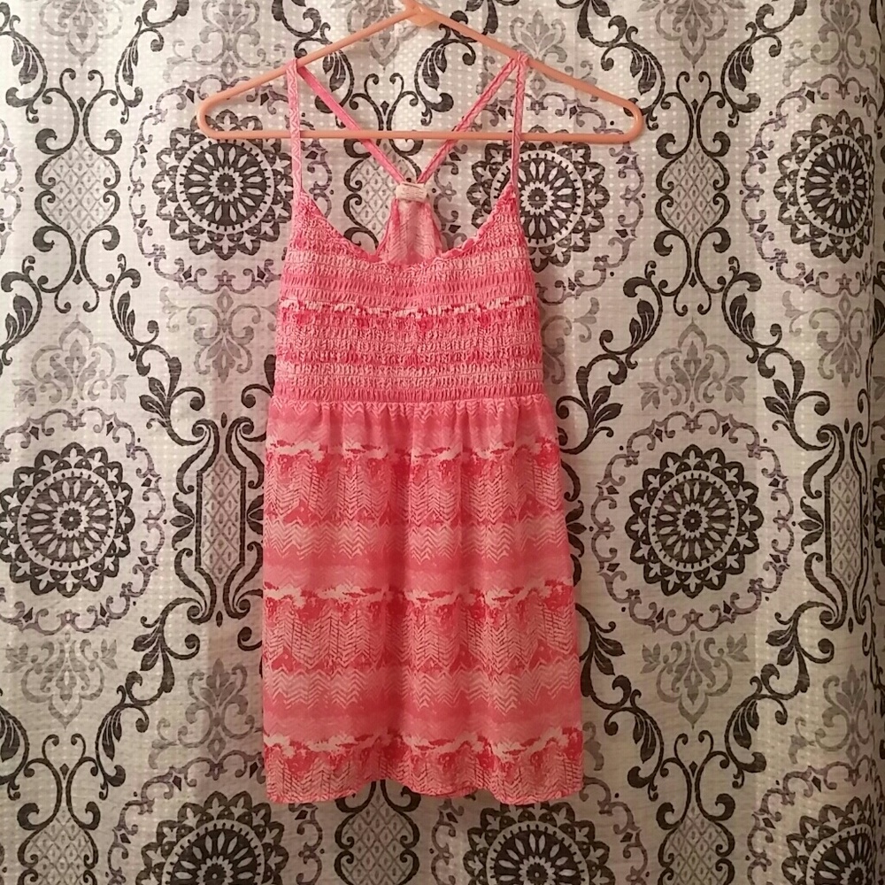 Pink bathing suit cover