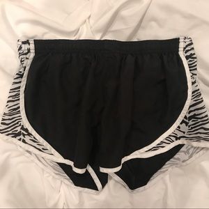SOFFE athletic shorts dri fit zebra print