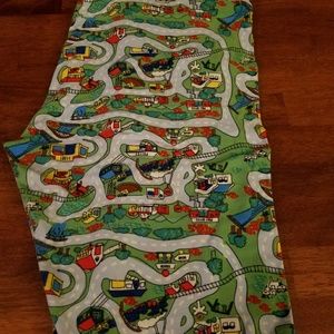 TC LuLaRoe Leggings roads unicorn