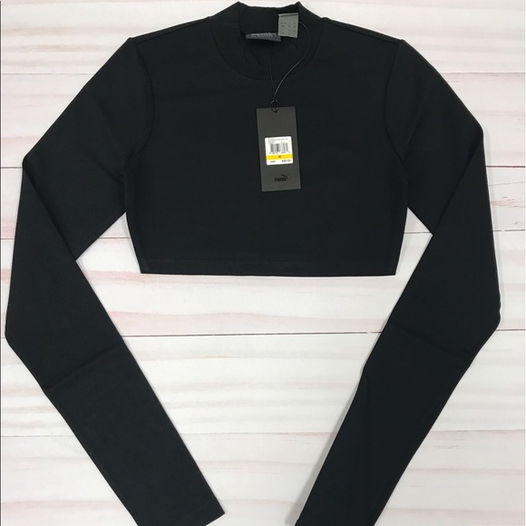 Puma X Fenty Rihanna Cropped Workout Top Size M - Picture 2 of 6