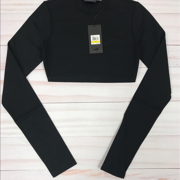 Puma X Fenty Rihanna Cropped Workout Top Size M - Picture 5 of 6