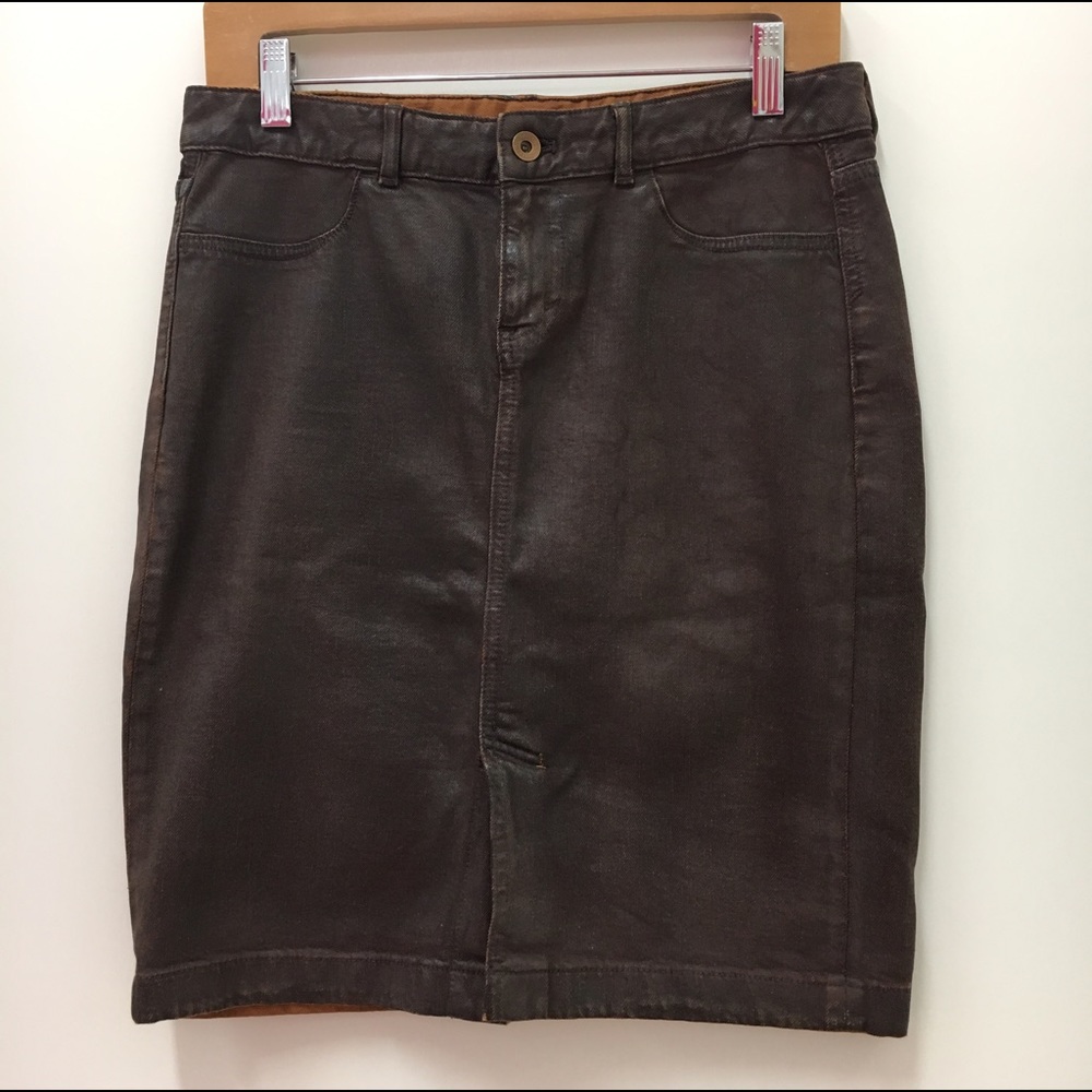 Banana Republic Vintage Faux Leather Skirt