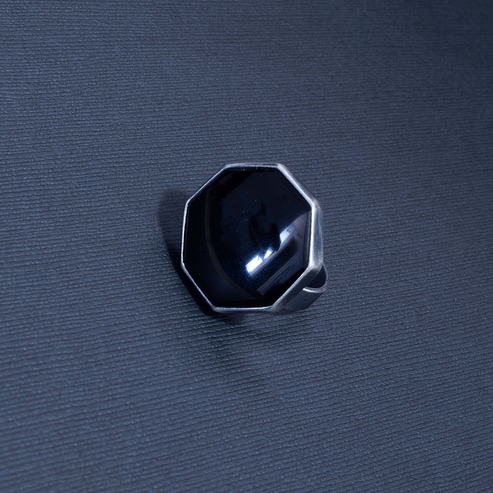 925 Patina & Onyx Ring