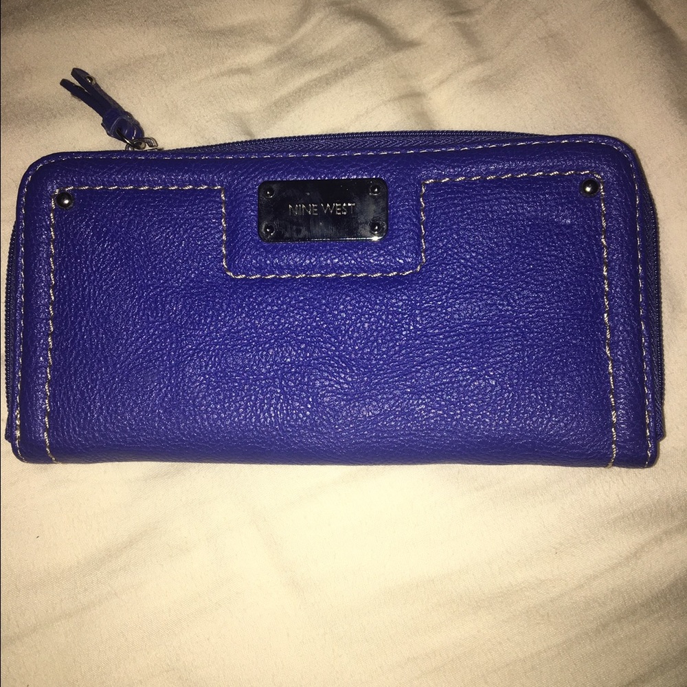 Nine West wallet royal blue
