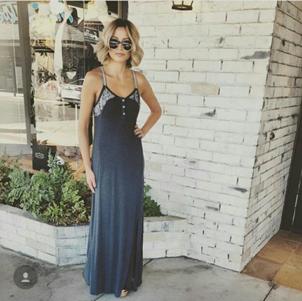 Nwt Scrapbook mixed media maxi dress 