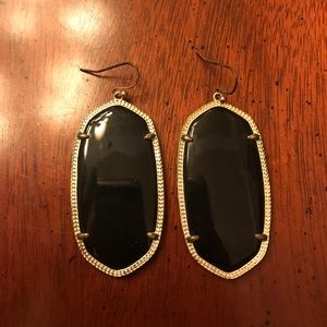 Black & gold Danielle Kendra Scott earrings
