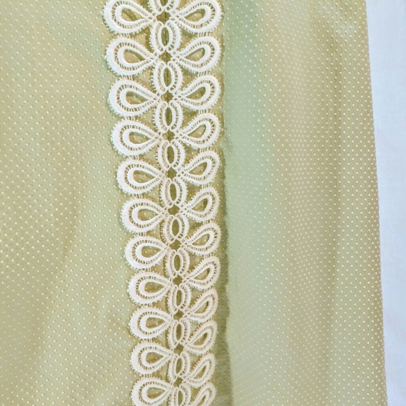 Vintage 1970s handmade green dotted swiss maxi - Picture 3 of 4