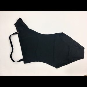 Black CHANEL one-piece swimsuit