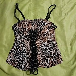 Cute animal print tops size large