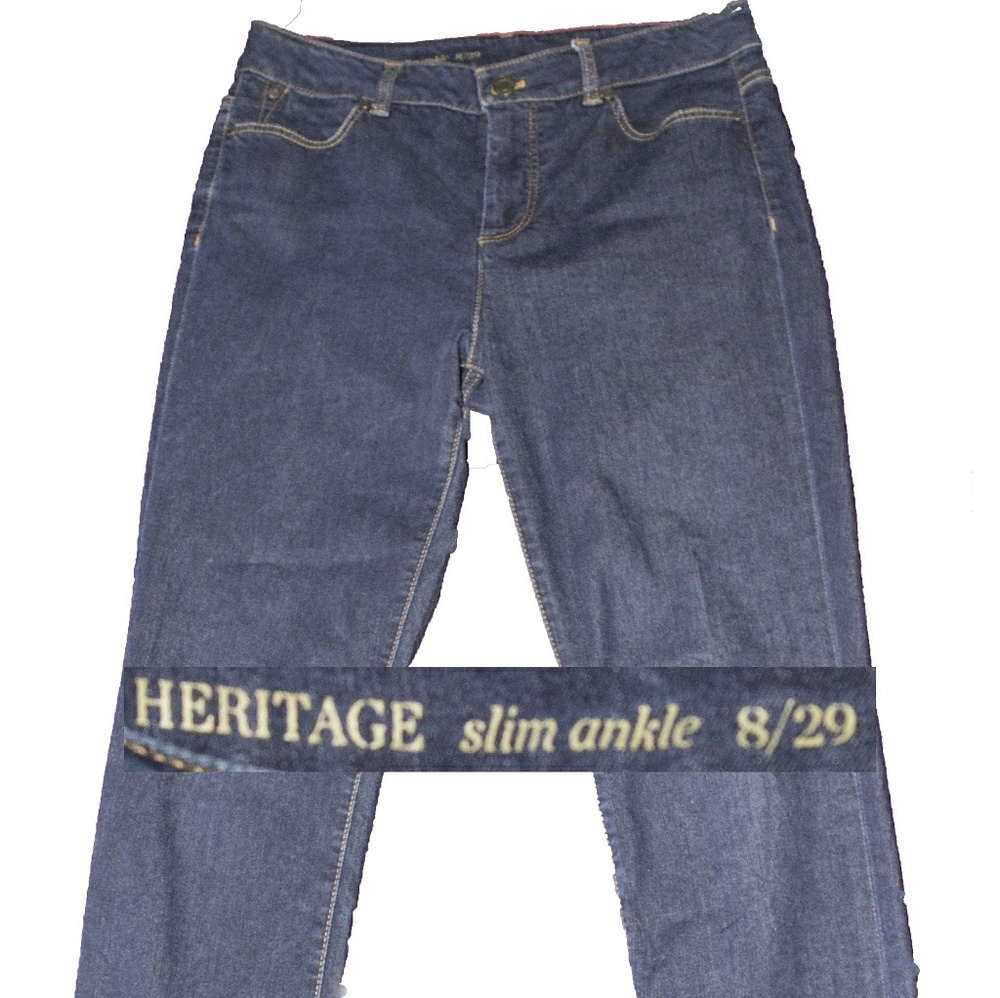 Heritage slim ankle 8/29 blue jeans