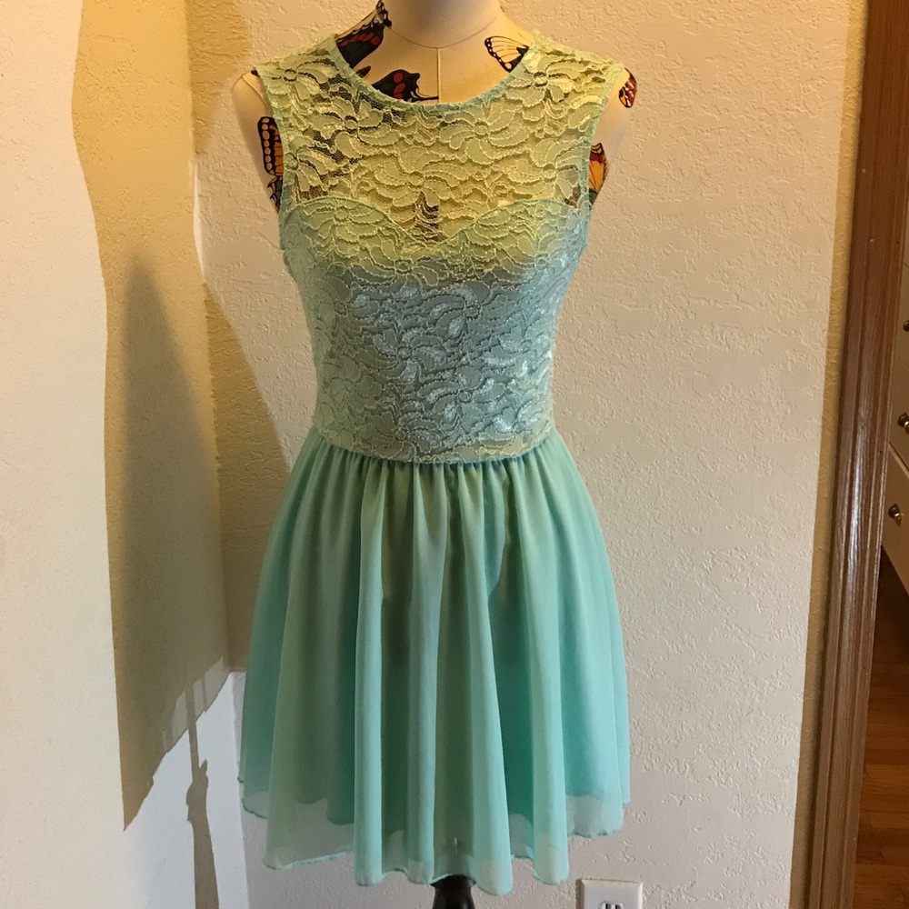 Cute blue lace dress