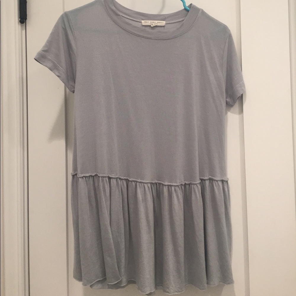 🚫SOLD🚫URBAN OUTFITTERS PEPLUM TOP (Teal)