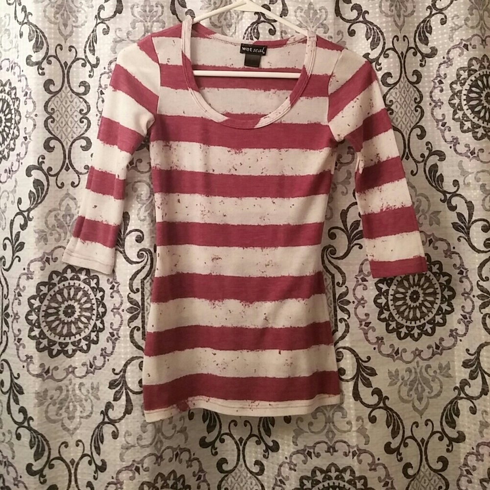 Pink stripped shirt