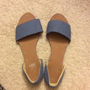 Cute jean slip on's
