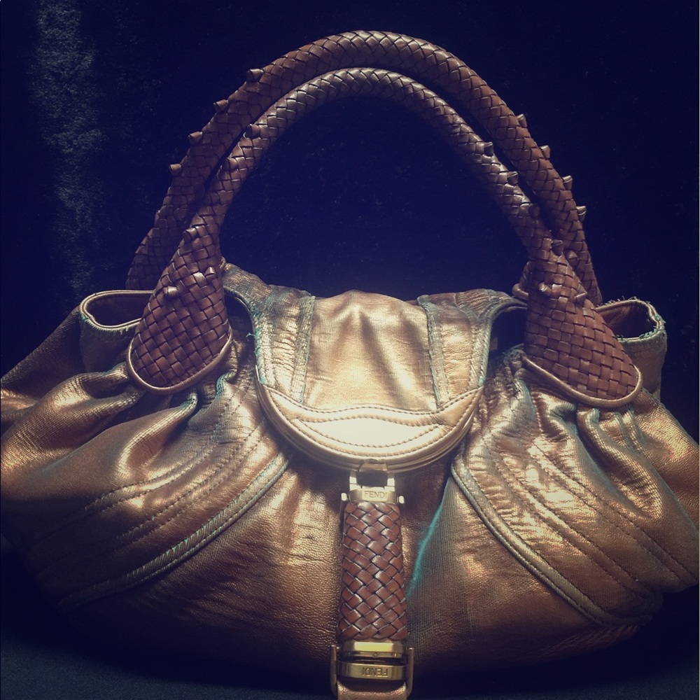 Bronze Fendi Spy bag