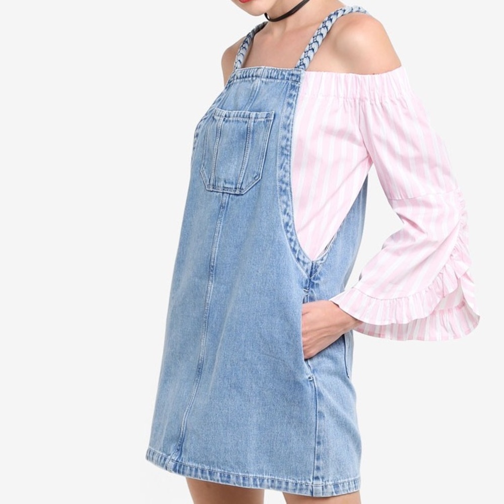 Overall Denim Dress