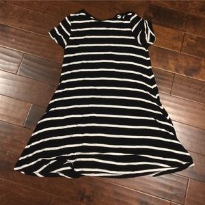 B&W striped tshirt dress