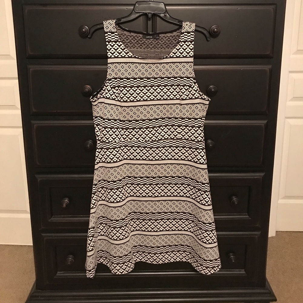 Geometric a-line dress