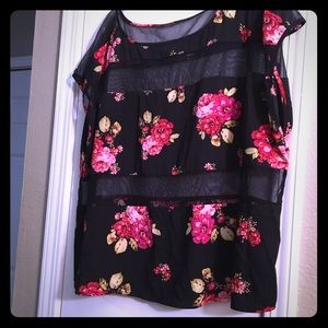 Torrid top Sheer Panel