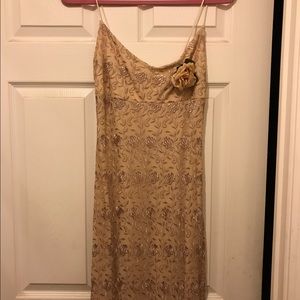 Long beige dress