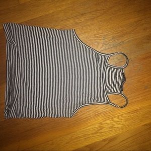 black and white striped tank from brandy Melville