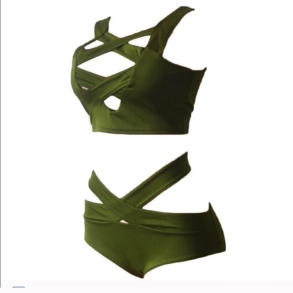 Army green bikini - Picture 2 of 5