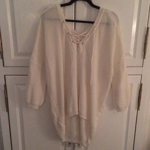 Crisscross High-Low Sweater