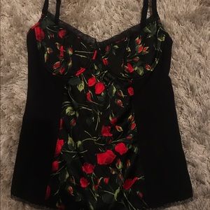 Dolce & Gabbana roses corset top