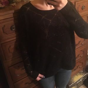 Knitted patterned sweater