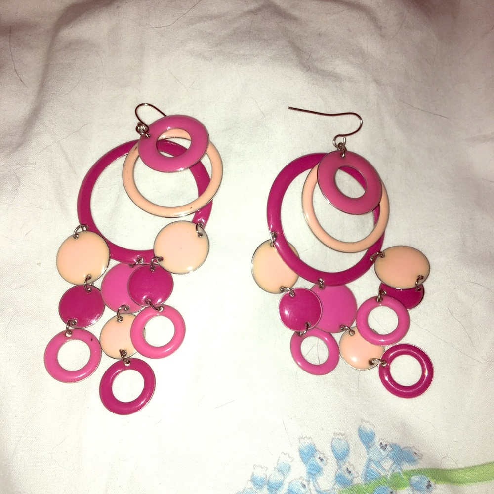 Statement dangling earrings