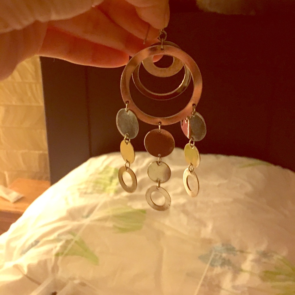 Statement dangling earrings - Picture 3 of 3