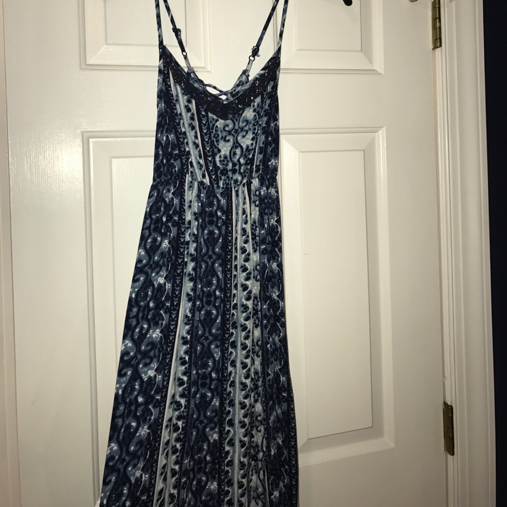 Navy blue maxi dress