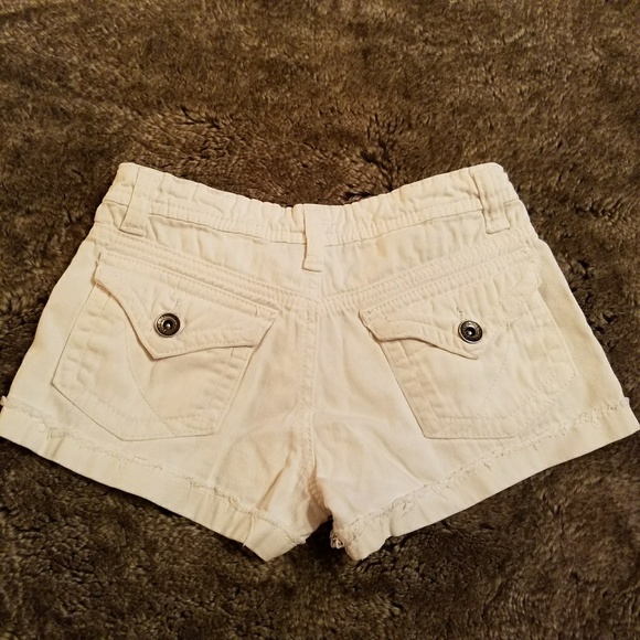 SOLD ❤ Girls Paper Denim & Cloth Shorts Size 7 - Picture 2 of 3