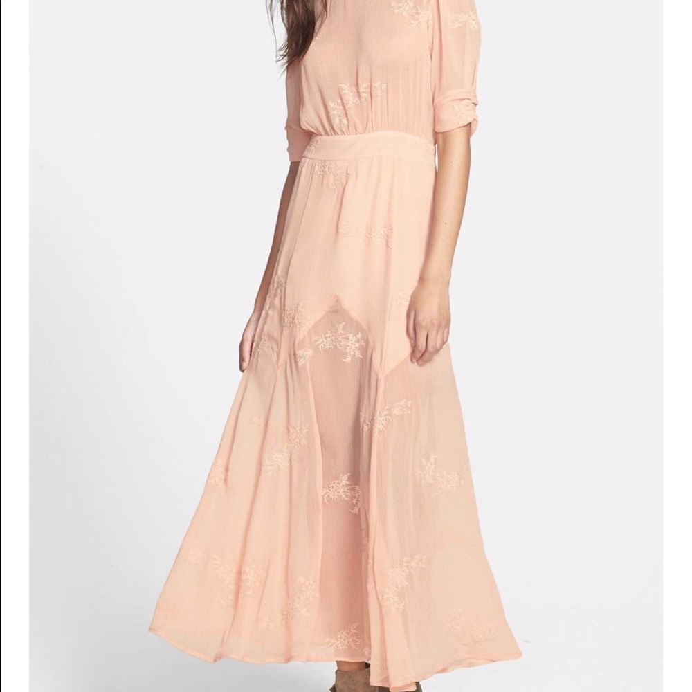 June and Hudson Embroidered Maxi Dress