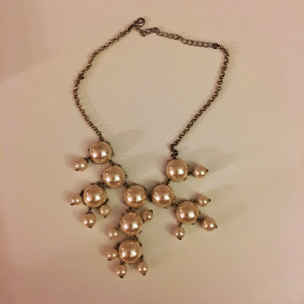 Francesca's Collection -Blush/Gold Bubble Necklace