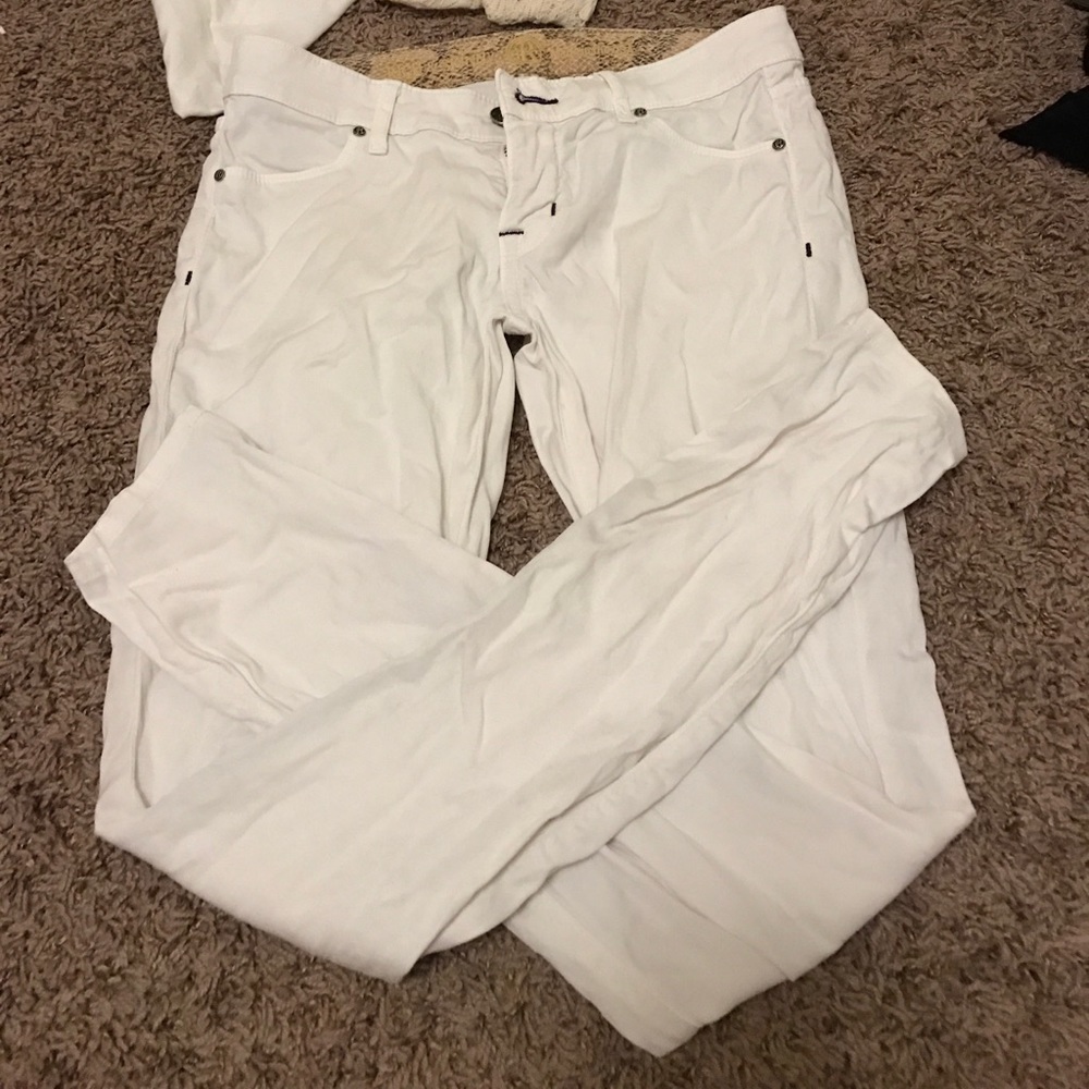 Rich and skinny white skinny jeans