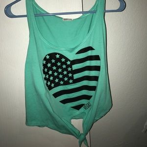 Two vegas heart 4th of July tanks