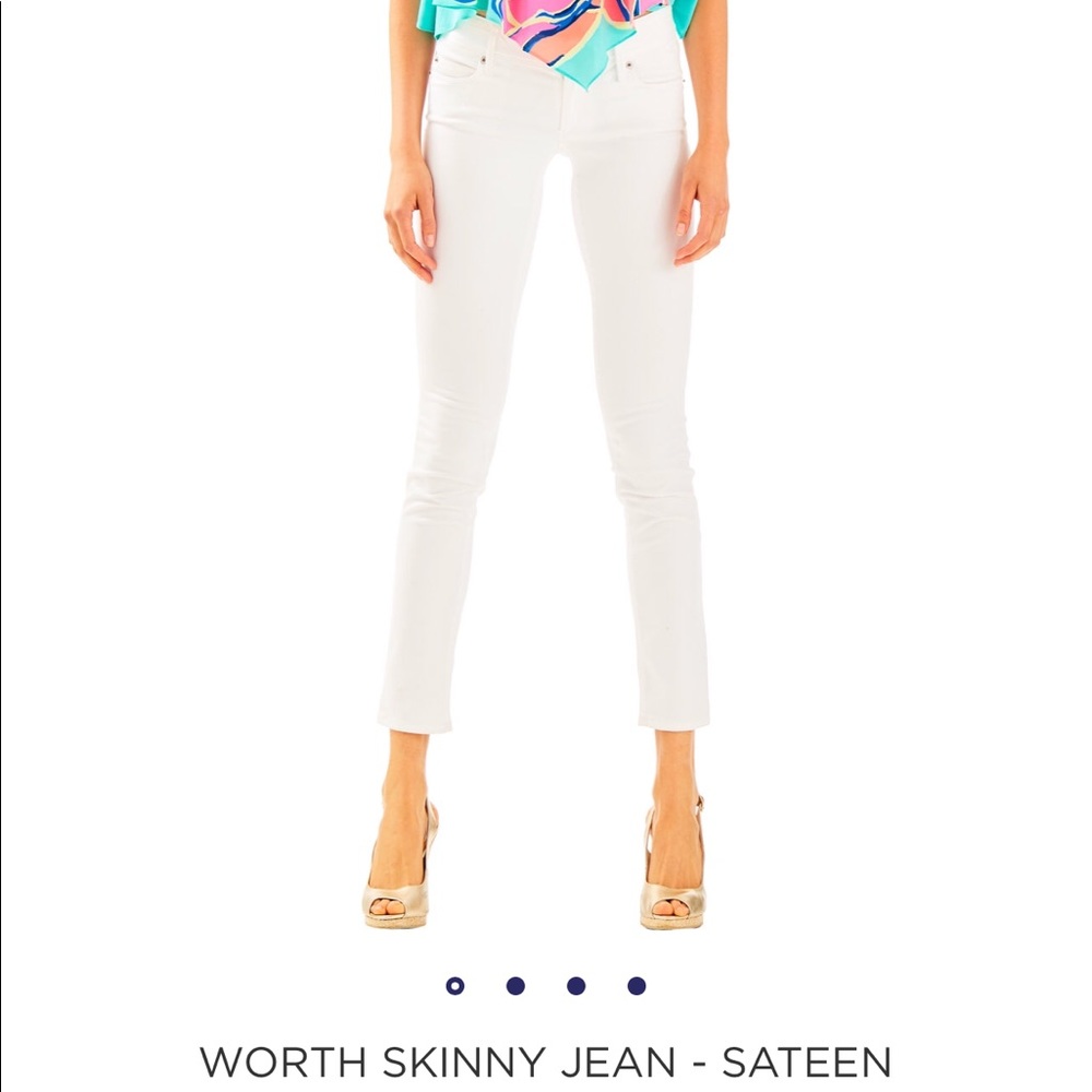 Lilly Pulitzer Worth Skinny Jeans white