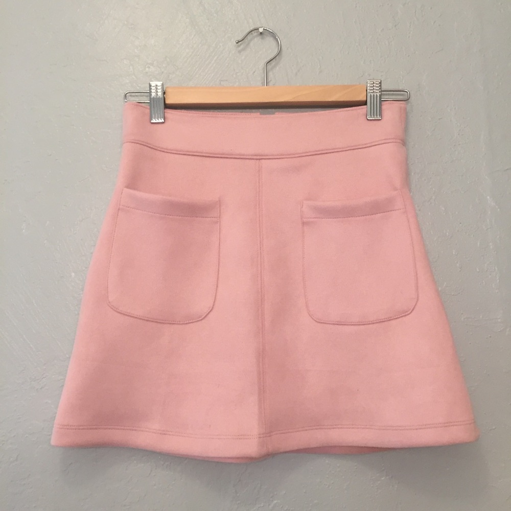 PINK 60s FAUX SUEDE MINI SKIRT 🚨 PRICE DROP