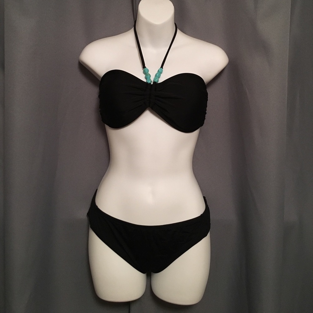 Beaded Halter Bikini Set