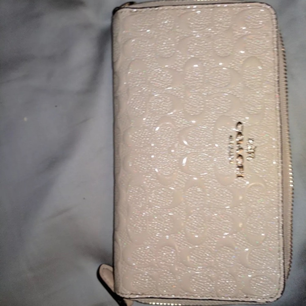 Beige coach wallet