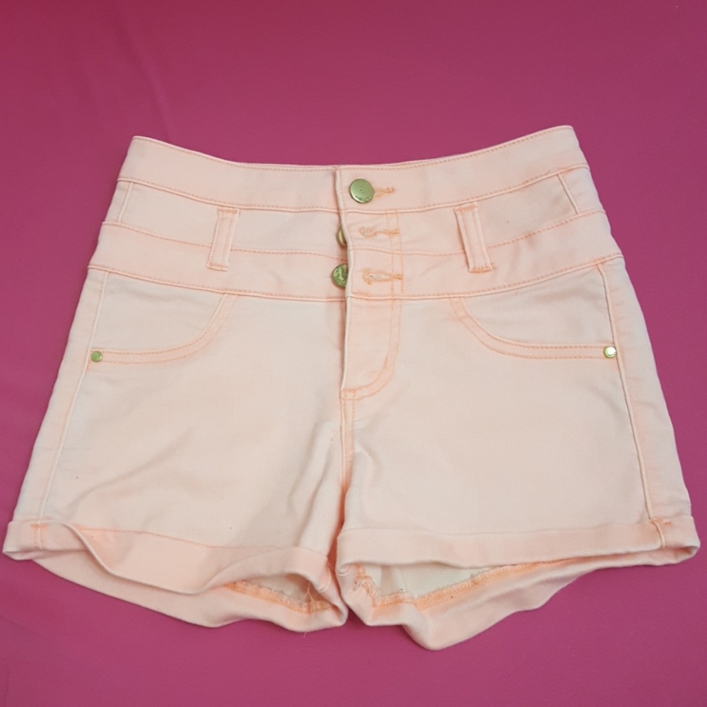Orange high-waist short