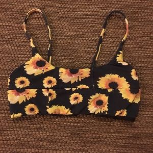 San Lorenzo Sport Brief Top in *Sunflower* Print