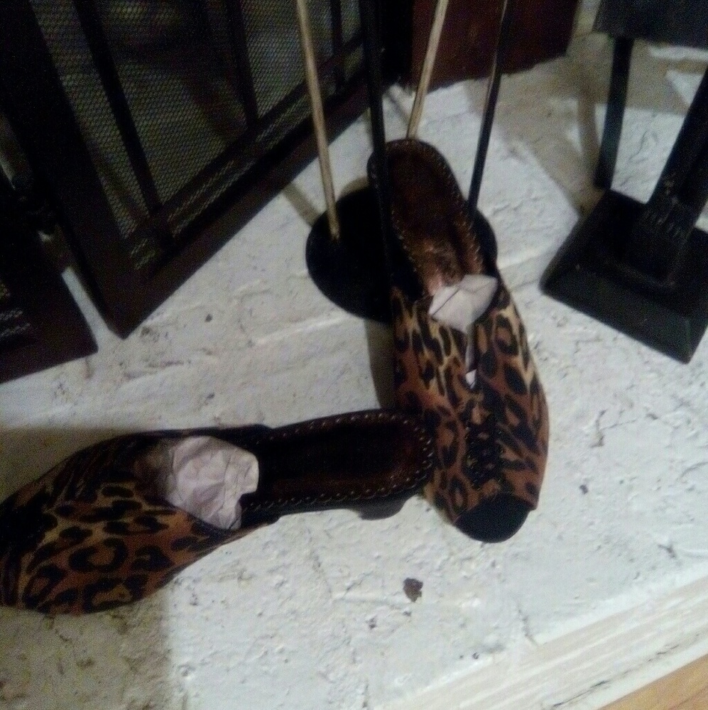 Brown and Black low heel shoes