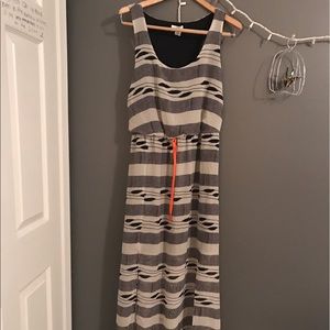 Black and White Patterned Maxi Dress